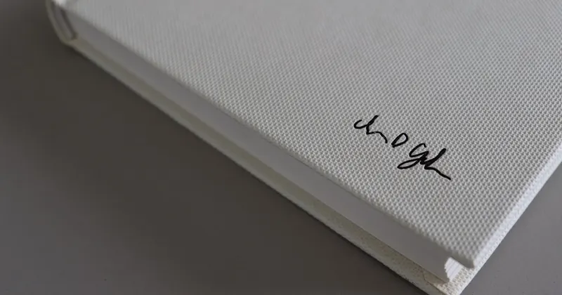 white book page on white table