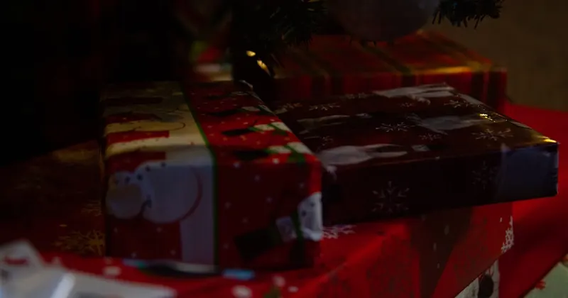 a close up of a christmas tree